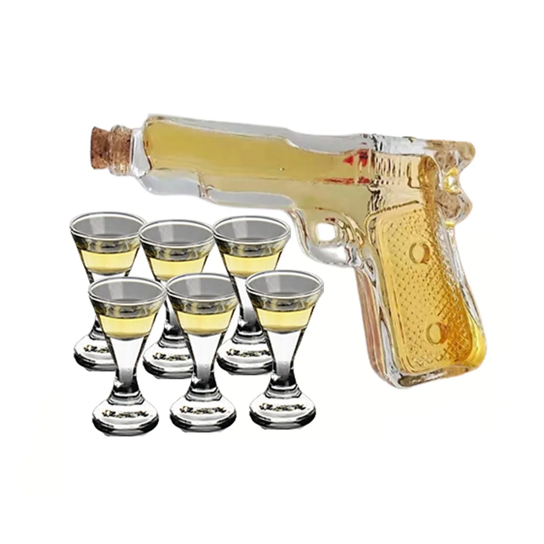 

Lexus Cordial стеклянные очки для выстрела, японский мини-порт, стеклянный виски, вина, Baijiu, стандартный набор из 6 стаканов, 1 пистолет, трезвая кружка, бутылка