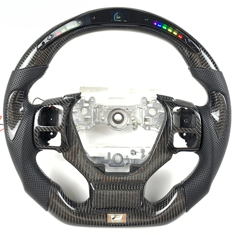 

Custom Made F1 Carbon Fiber Sports Steering Wheel Suitable for Lexus Accessories IS LS NX GX RCF ES200 RX300 RX CT200 IS250