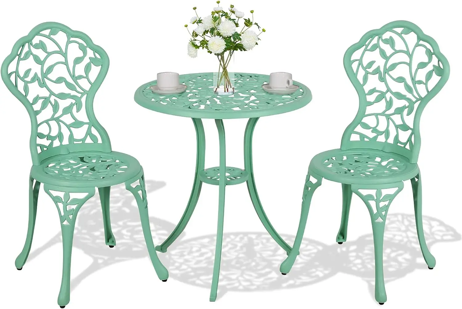 Comfort corner 3-Piece Patio Bistro Set,Outdoor Cast Aluminum Furniture Set,All Weather Rust-Resistant Conversation Set
Comfort corner 3-Piece Patio Bistro Set,Outdoor Cast Aluminum Furniture Set,All Weather Rust-Resistant Conversation Set