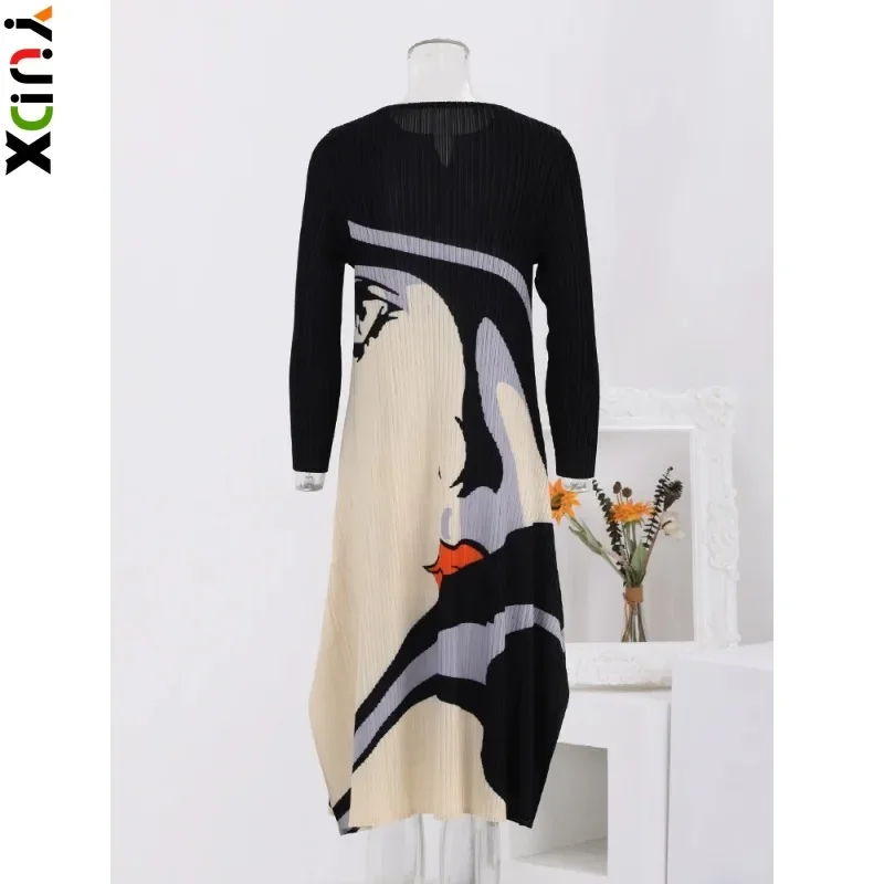 YUDX Miyake Fashion Printing Pleated Dress For Women Contrast Color Loose A-line Dresses Streetwear 2024 New Clothing
YUDX Miyake Fashion Printing Pleated Dress For Women Contrast Color Loose A-line Dresses Streetwear 2024 New Clothing