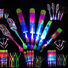 Kid Gifts 5pcs/Set Outdoor Shining Rocket Flash LED Light Night Luminous Slingshot Elastic Helicopter Rotating Parent-Child Toys
Kid Gifts 5pcs/Set Outdoor Shining Rocket Flash LED Light Night Luminous Slingshot Elastic Helicopter Rotating Parent-Child Toys