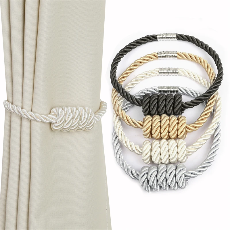 1/2 Pieces Curtain Tieback Buckle Clips Weave Rope Tie Backs Holdbacks Window Drape Decorative Silver Curtain Holder Accessories
1/2 Pieces Curtain Tieback Buckle Clips Weave Rope Tie Backs Holdbacks Window Drape Decorative Silver Curtain Holder Accessories