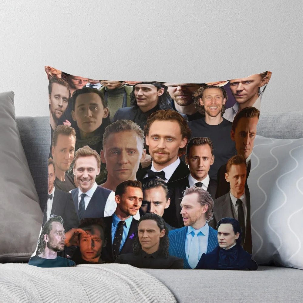 

Tom Hiddleston Photo Collage Throw Pillow Christmas Pillow Christmas Cushion For Home