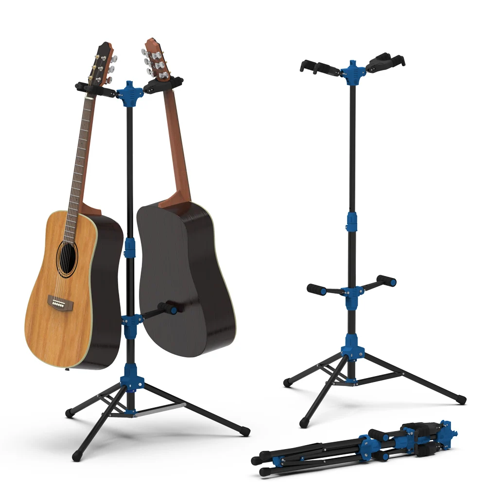 

Galux GS-212 Guitar Bass Vertical Floor Stand with Double Support Gravity Self-Locking Structure Free Height Adjustment Foldable