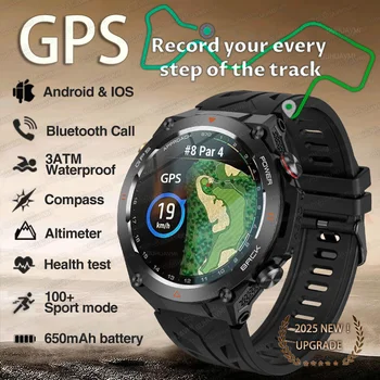 Military Outdoor GPS Smartwatch 650mAh