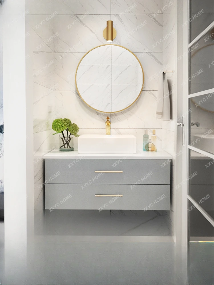Wei Bathroom Cabinet Combination Hand Washing and Face Washing Sink Modern Minimalist Bathroom Table
Wei Bathroom Cabinet Combination Hand Washing and Face Washing Sink Modern Minimalist Bathroom Table