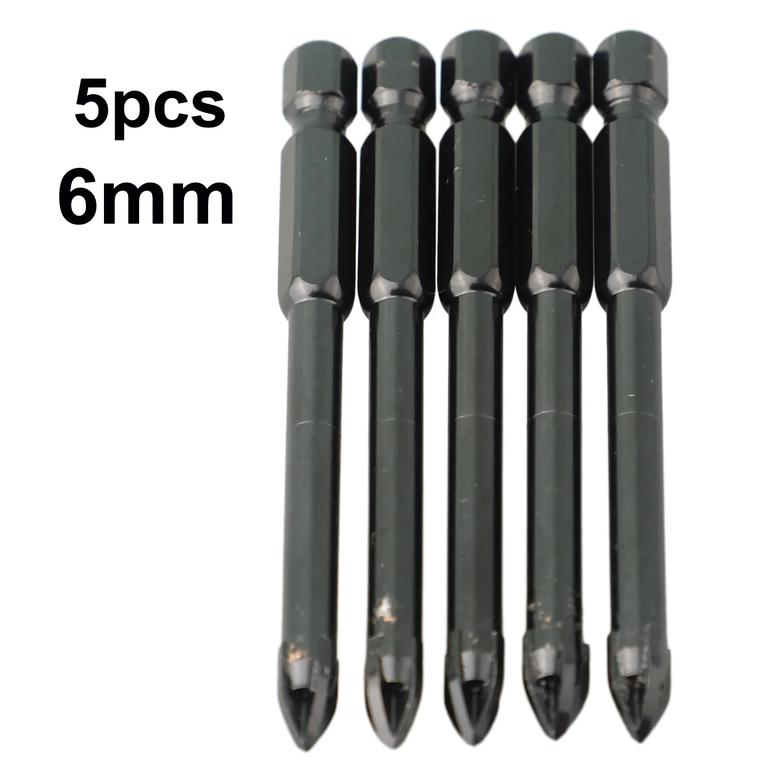 5/10pcs 6mm Tile Drill Bit Hex Shank Cross Spear Head Drill Bit For Marble Ceramic Glass Brick Drilling Power Tool Accessories
5/10pcs 6mm Tile Drill Bit Hex Shank Cross Spear Head Drill Bit For Marble Ceramic Glass Brick Drilling Power Tool Accessories