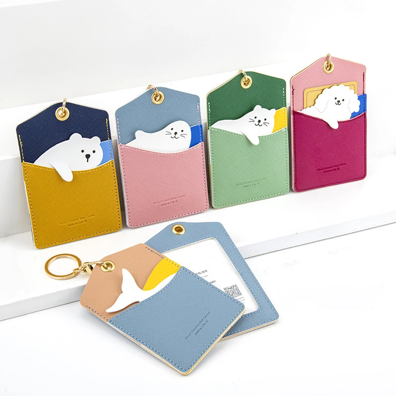 Cartoon Credit ID Card Holder Portable Key Chain Card Case Cover Kawaii Leather Card Holder Cute Luggage Tag Trinket Office
Cartoon Credit ID Card Holder Portable Key Chain Card Case Cover Kawaii Leather Card Holder Cute Luggage Tag Trinket Office