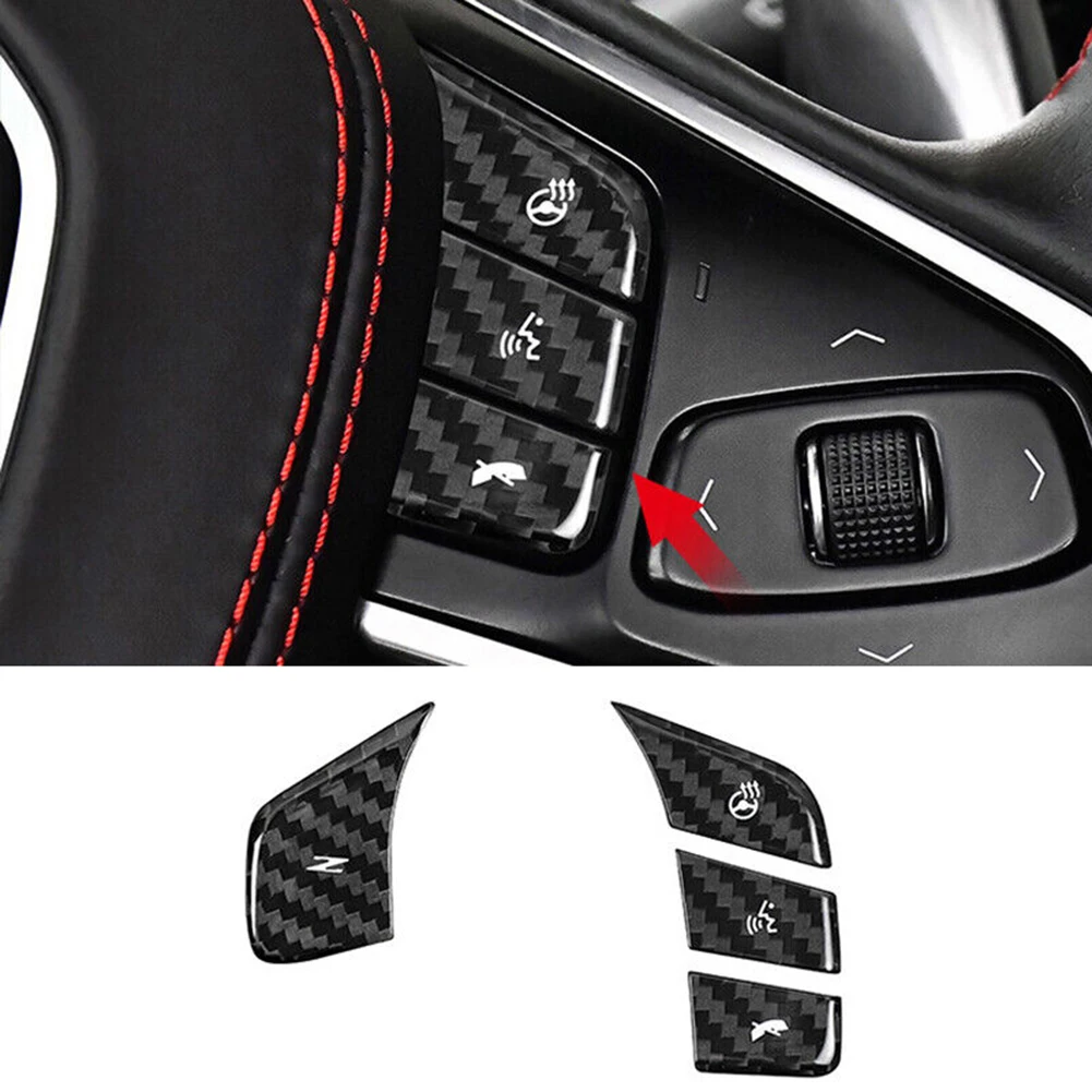 REAL HARD Carbon Fiber Steering Wheel Button Panel Cover For Corvette C8 20-2023 Control Button Cover Sticker
REAL HARD Carbon Fiber Steering Wheel Button Panel Cover For Corvette C8 20-2023 Control Button Cover Sticker
