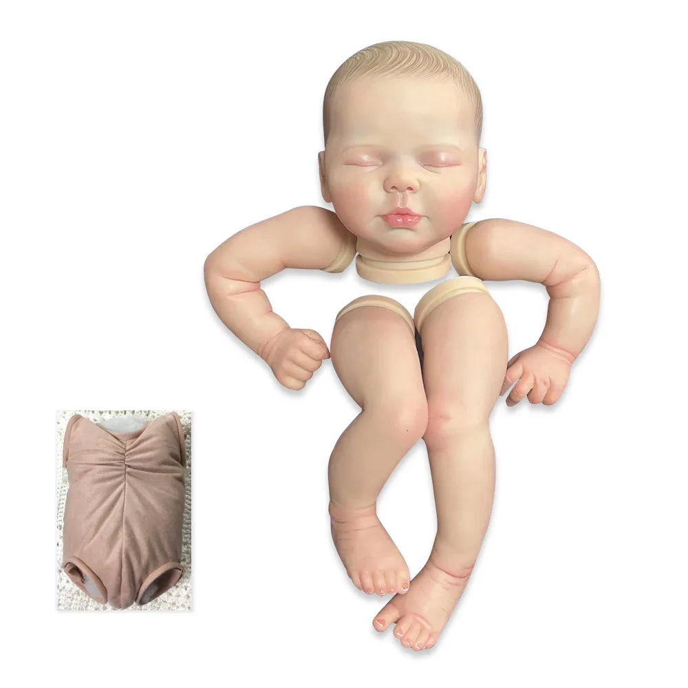 19inch Already Painted Reborn Doll Kit Lifelike Soft Touch Flexible Doll Parts with Cloth Body 3D Painting Skin Visible Veins
19inch Already Painted Reborn Doll Kit Lifelike Soft Touch Flexible Doll Parts with Cloth Body 3D Painting Skin Visible Veins