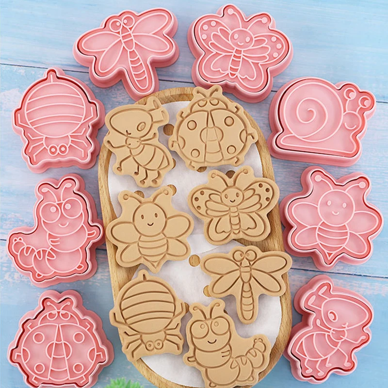 8 Pcs/set Cartoon Cute Insect Cookie Mold Plastic Pressable Biscuit Mould Baking Mold Cake Decorating Cookie Stamp Bakeware Tool
8 Pcs/set Cartoon Cute Insect Cookie Mold Plastic Pressable Biscuit Mould Baking Mold Cake Decorating Cookie Stamp Bakeware Tool