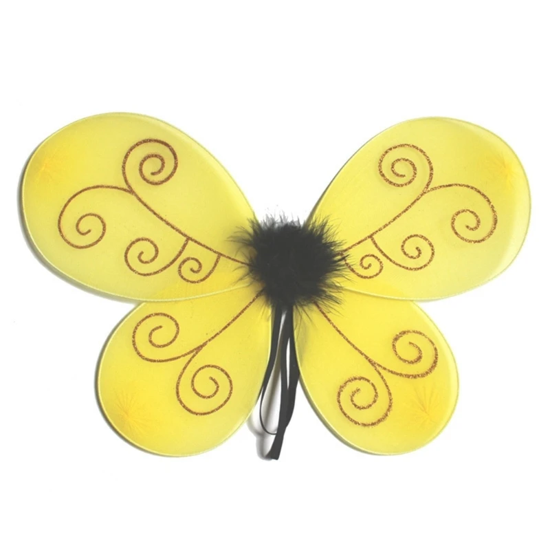 Bee-Wings for Girls Kid Sparkling Butterfly-Wings Fairy-Wings Cute Angel-Wings Halloween Bumble-Bee Costume Accessories
Bee-Wings for Girls Kid Sparkling Butterfly-Wings Fairy-Wings Cute Angel-Wings Halloween Bumble-Bee Costume Accessories