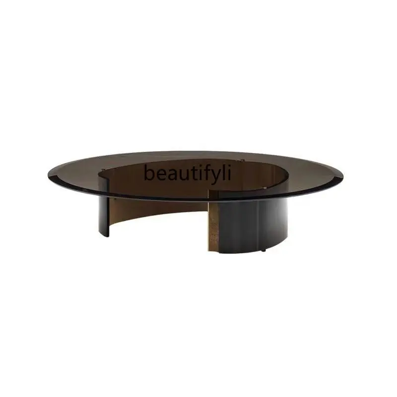 yj Italian Minimalist Light Luxury High-Grade Tempered Glass round Coffee Table Stainless Steel Living Room Table Villa
yj Italian Minimalist Light Luxury High-Grade Tempered Glass round Coffee Table Stainless Steel Living Room Table Villa