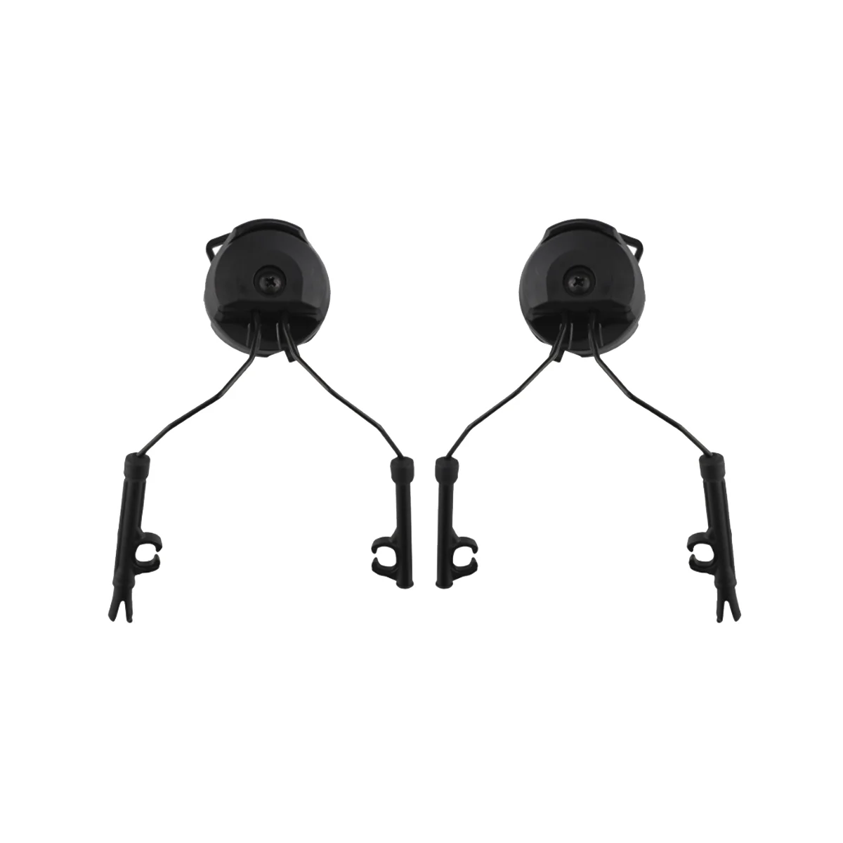 

Helmet Fast Rail Mounts Headset Rail Adapter Headset Holder Set Helmet Rail Suspension Bracket Helmet Accessories-Black