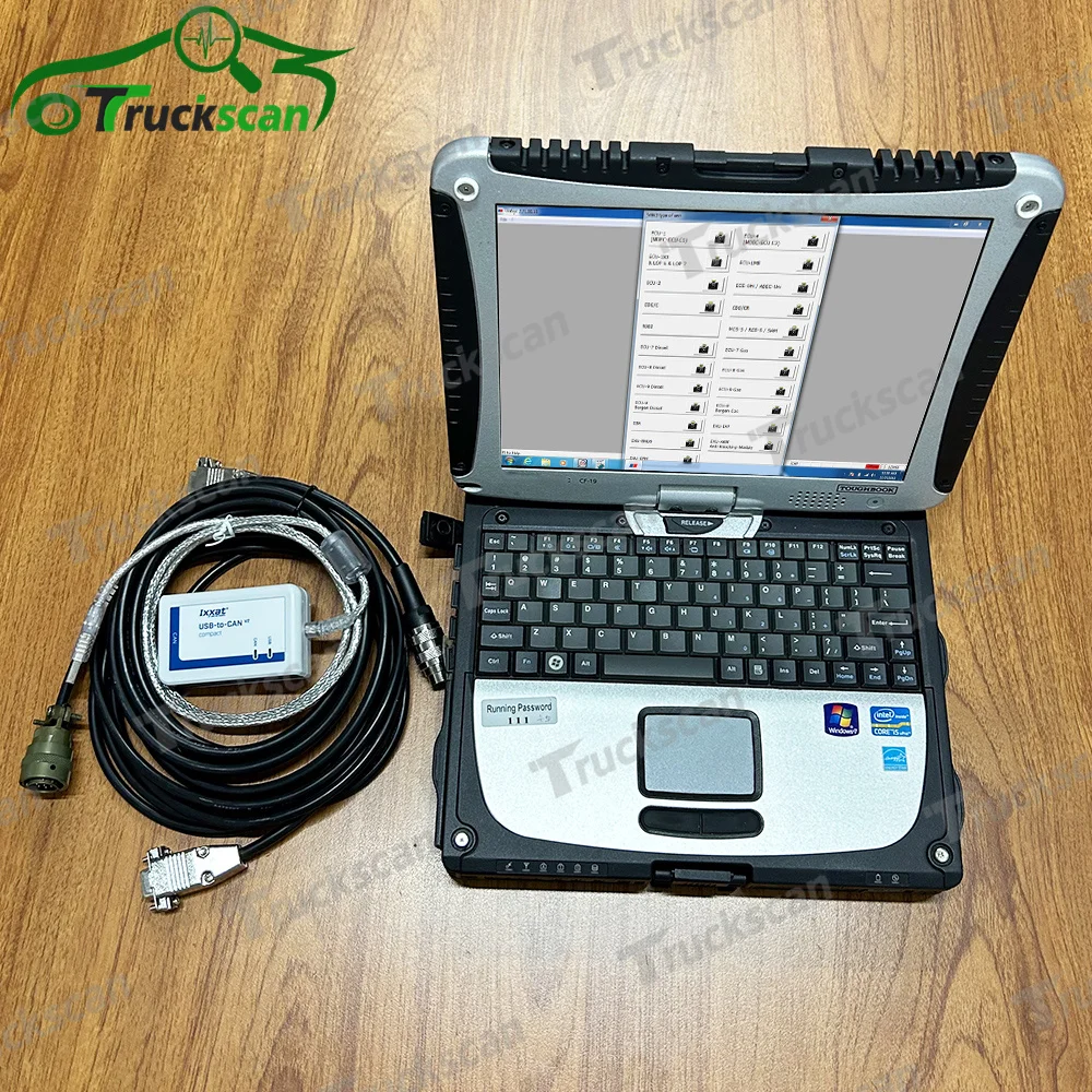 New Truck Diagnostic tool For MTU DiaSys Diagnostic tool USB to CAN COMPACT IXXAT Diesel engine MDEC ADEC Cable +CF19 laptop
New Truck Diagnostic tool For MTU DiaSys Diagnostic tool USB to CAN COMPACT IXXAT Diesel engine MDEC ADEC Cable +CF19 laptop