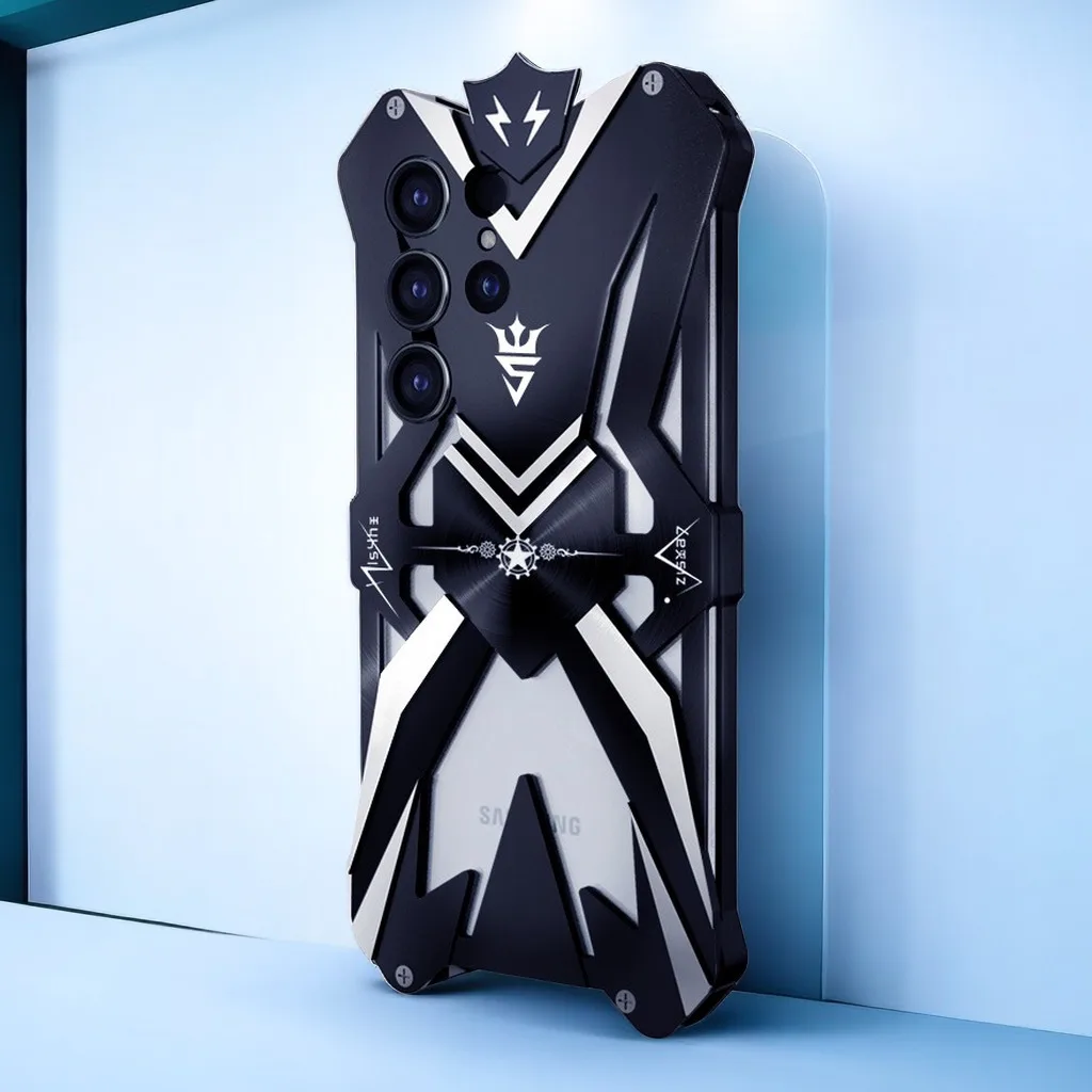 Роскошный чехол для Samsung Galaxy S23 Ultra S22 Plus S21 EF противоударный алюминиевый металлический мужской чехол 
Роскошный чехол для Samsung Galaxy S23 Ultra S22 Plus S21 EF противоударный алюминиевый металлический мужской чехол