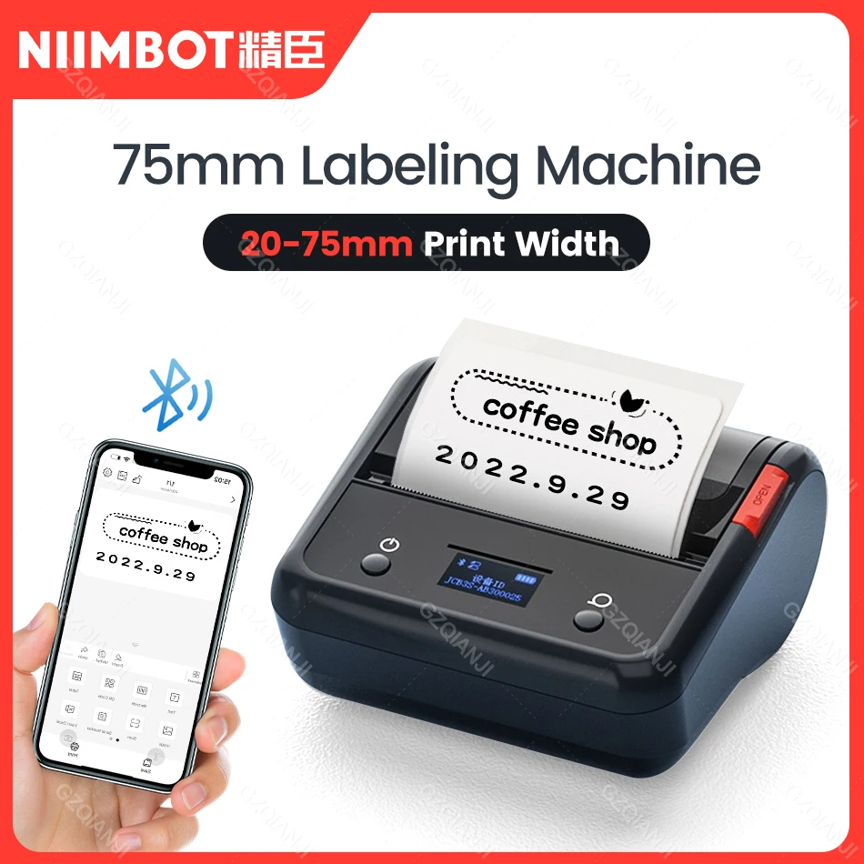 Принтер для этикеток NIIMBOT B3S 20- 75 мм, устройство для изготовления этикеток BT, для телефонов на базе iOS и Android, рулон водонепроницаемой бумаги для этикеток 
Принтер для этикеток NIIMBOT B3S 20- 75 мм, устройство для изготовления этикеток BT, для телефонов на базе iOS и Android, рулон водонепроницаемой бумаги для этикеток