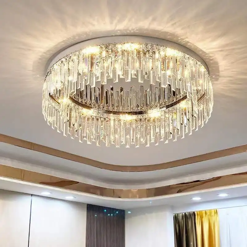 Modern Round Luxury Crystal LED Ceiling Lamps Minimalist Living Room Decor Chandelier Bedroom Whole House Indoor Lighting Home
Modern Round Luxury Crystal LED Ceiling Lamps Minimalist Living Room Decor Chandelier Bedroom Whole House Indoor Lighting Home