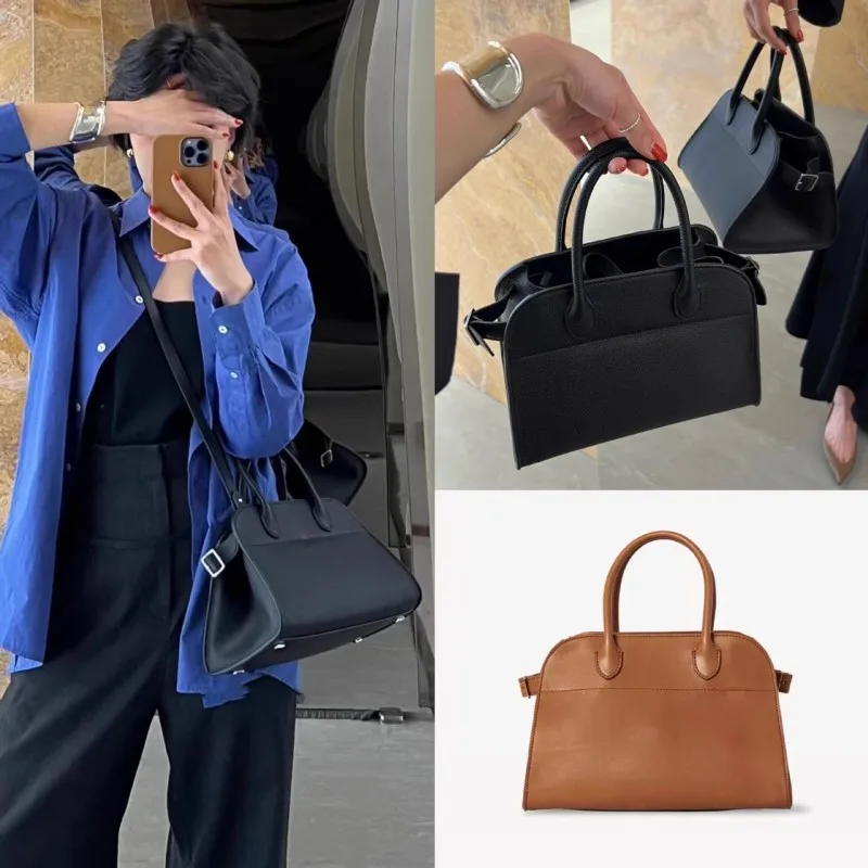

Dong Bai Bai contract bag leather large capacity commuter Margaux15 hand bill of lading shoulder tote bag