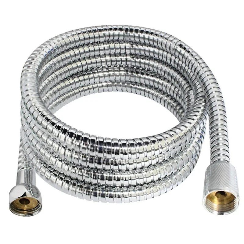 

General Flexible Soft Water Pipe 1.5m or 2m Rainfall Common Shower Hose Chrome Plating Shower Pipe Bathroom Accessories Dropship