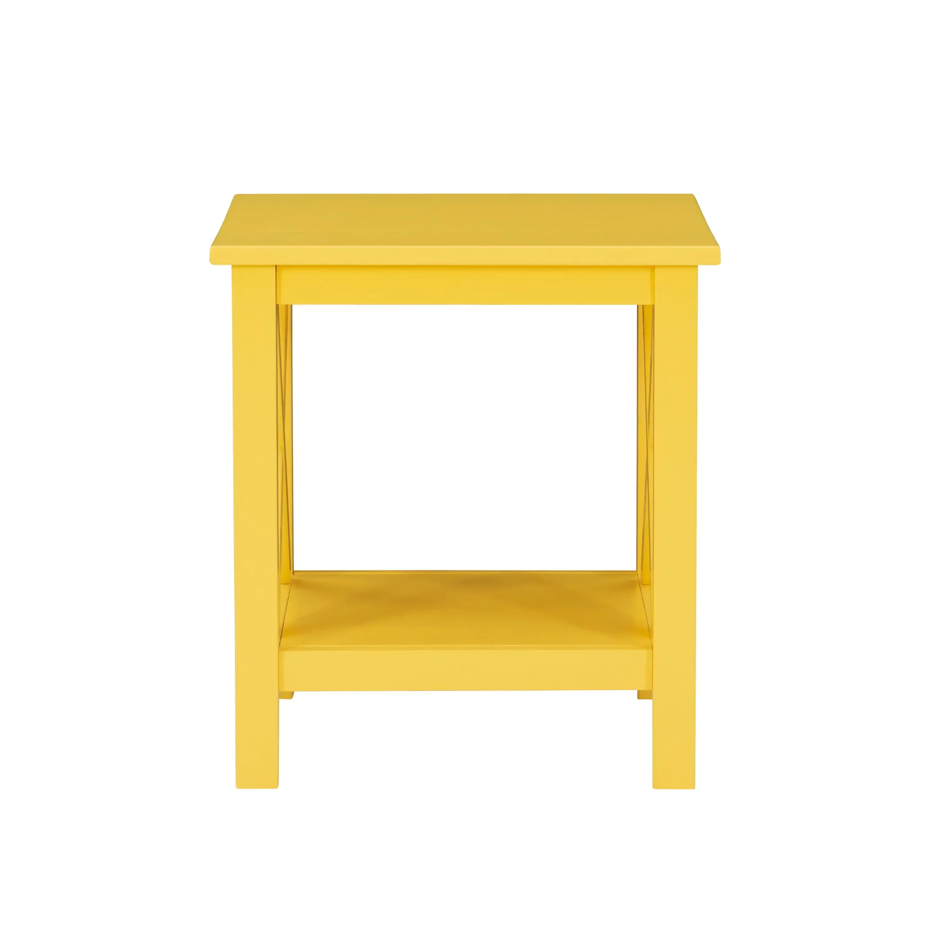 

Linon Edmiston внутренний стол с полкой, 22 дюйма высокий, желтый