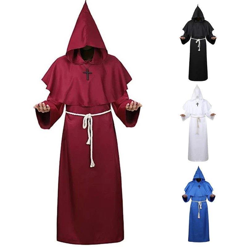 L5YA Halloween Grim Cowl Cloak Cosplay Costumes Hooded Poncho for Adult Hoodies For Men Cowl Hood Scarf Cloak Halloween
L5YA Halloween Grim Cowl Cloak Cosplay Costumes Hooded Poncho for Adult Hoodies For Men Cowl Hood Scarf Cloak Halloween