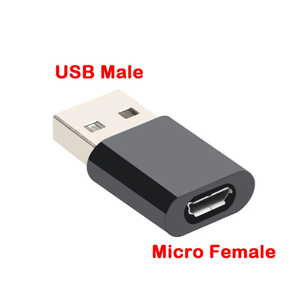 USB Male to Micro USB Female OTG Adapter Converter Data Charger for Phone Tablet PC Adapter Converter Connector
USB Male to Micro USB Female OTG Adapter Converter Data Charger for Phone Tablet PC Adapter Converter Connector
