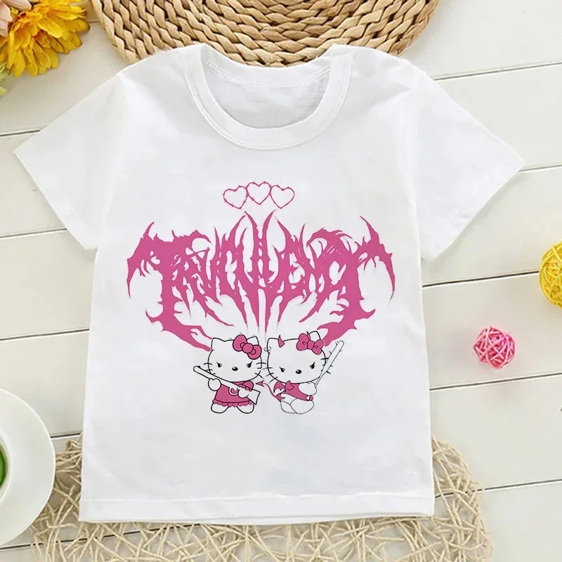 Y2k Hello Kitty Children's T-shirt Kawaii T Shirt Sanrio Anime Cartoon Children Tshirt Manga Clothes Tee Shirt Kid Girl Boy Top
Y2k Hello Kitty Children's T-shirt Kawaii T Shirt Sanrio Anime Cartoon Children Tshirt Manga Clothes Tee Shirt Kid Girl Boy Top