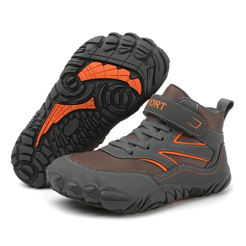 

Children's Outdoor Hiking Shoes With Anti Slip Soft Soles, Wide Last, Fat Feet, Large And Medium-Sized School Sports Shoes