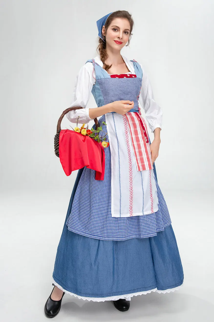 Cosplay European American Farm Manor Maid Dress Artistic Retro Denim Outfit Stage Performance German Beer Costume Role Play Set
Cosplay European American Farm Manor Maid Dress Artistic Retro Denim Outfit Stage Performance German Beer Costume Role Play Set