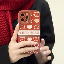 Red Litter Bear Case For IPhone XR Case For IPhone 11 12 13 Pro Max XR 7 8 Plus SE 2020 X XS Max Len Protection Funda Back Cover
Red Litter Bear Case For IPhone XR Case For IPhone 11 12 13 Pro Max XR 7 8 Plus SE 2020 X XS Max Len Protection Funda Back Cover
