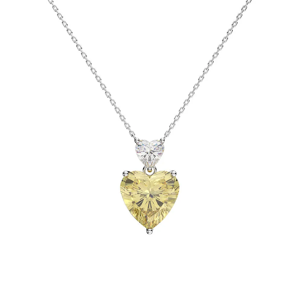 Fashion Romantic Heart Shape Pink Yellow Color Created Women Necklace&Pendant AAA CZ Necklace Party Jewelry Accessories P65
Fashion Romantic Heart Shape Pink Yellow Color Created Women Necklace&Pendant AAA CZ Necklace Party Jewelry Accessories P65