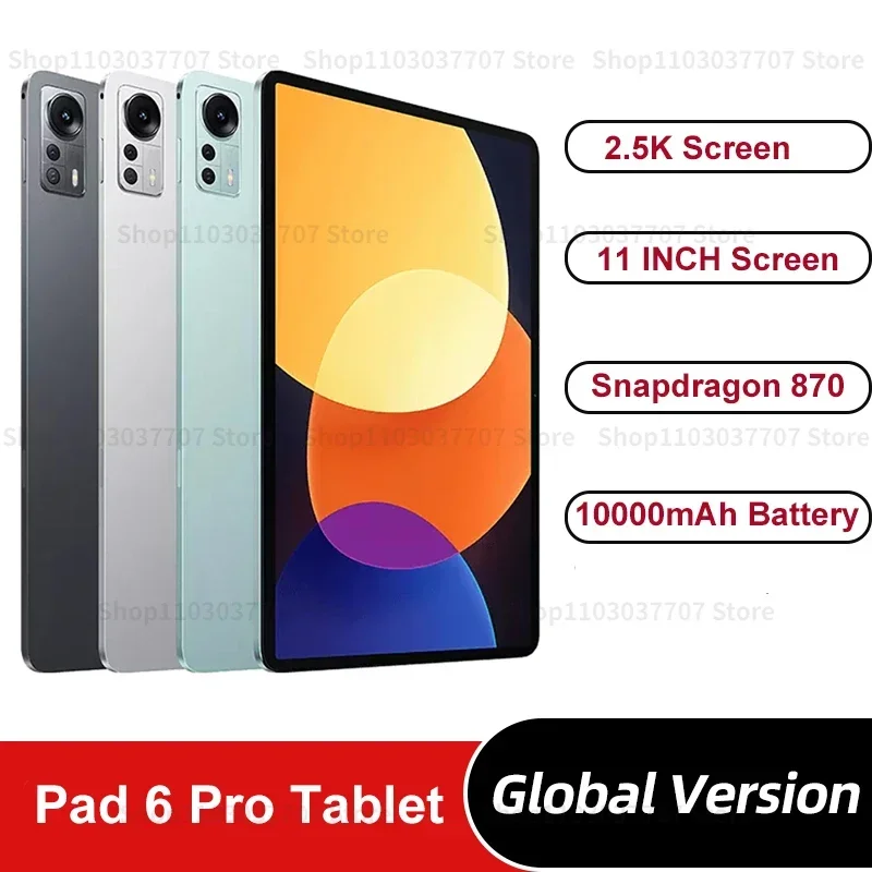

Планшет Gloabl Version New Pad 6 Pro, Android, Snapdragon 870, планшеты 4G 5G, две SIM-карты, 16 ГБ, 1 ТБ, ноутбук, Bluetooth, Wi-Fi, планшетный ПК