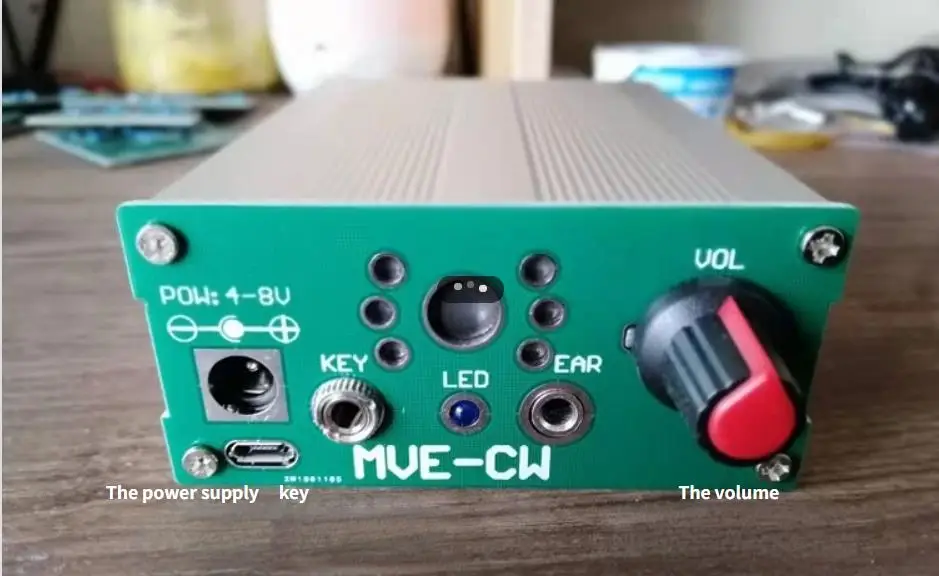 CW Exerciser Hand Key Version BG5MVE Electric Key Oscillator Sine Wave Audio Signal Generator Audio Power Amplifier
CW Exerciser Hand Key Version BG5MVE Electric Key Oscillator Sine Wave Audio Signal Generator Audio Power Amplifier