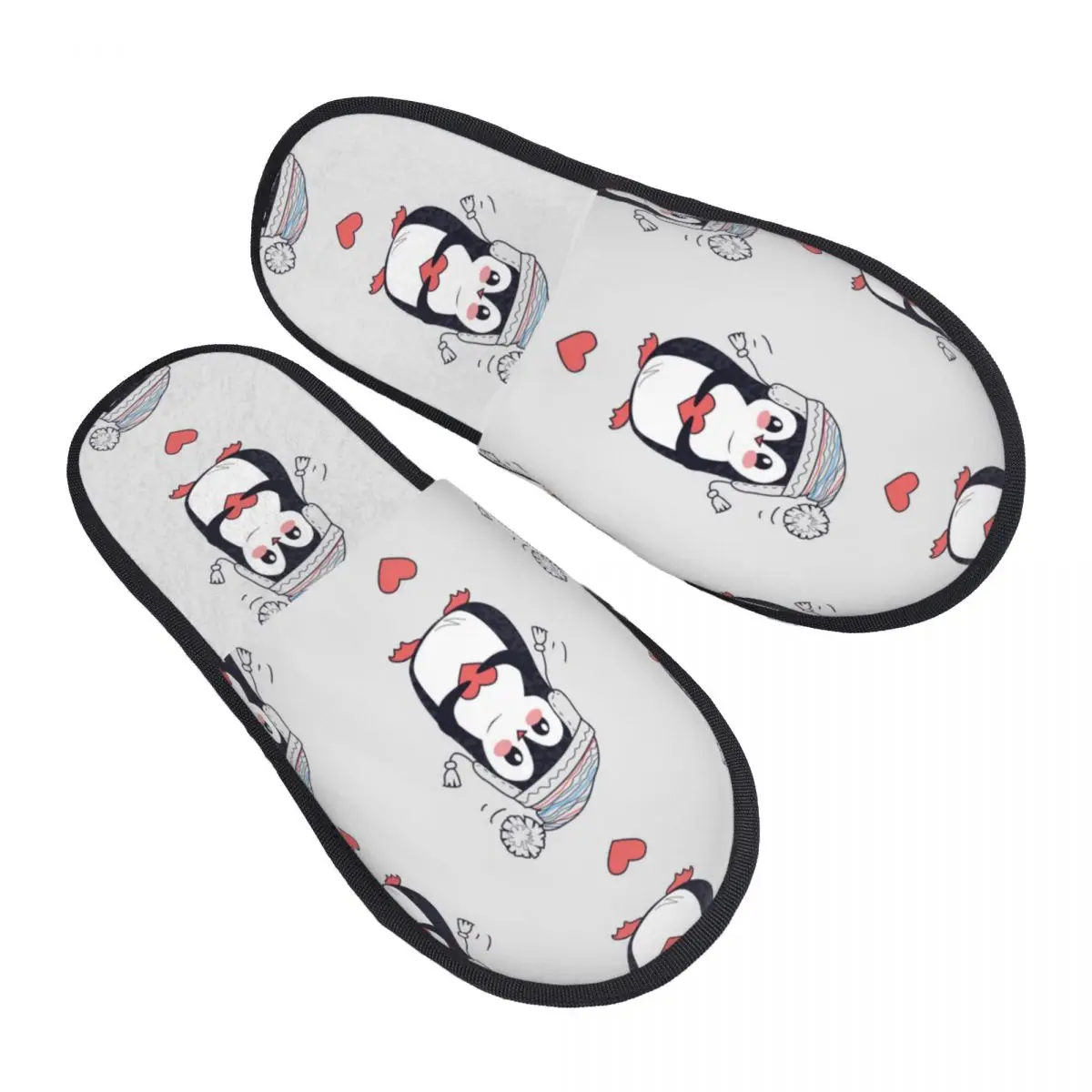 Plush Indoor Slippers Cute Penguin In Warm Hat With Pompon Holding Heart Warm Soft Shoes Home Footwear Autumn Winter
Plush Indoor Slippers Cute Penguin In Warm Hat With Pompon Holding Heart Warm Soft Shoes Home Footwear Autumn Winter