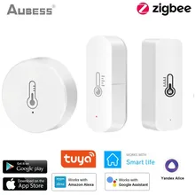 Tuya ZigBee Smart Home Temperature And Humidity Sensor Battery Powered Work With Zigbee Gateway Hub Via Alexa Google Smart Home
Tuya ZigBee Smart Home Temperature And Humidity Sensor Battery Powered Work With Zigbee Gateway Hub Via Alexa Google Smart Home
