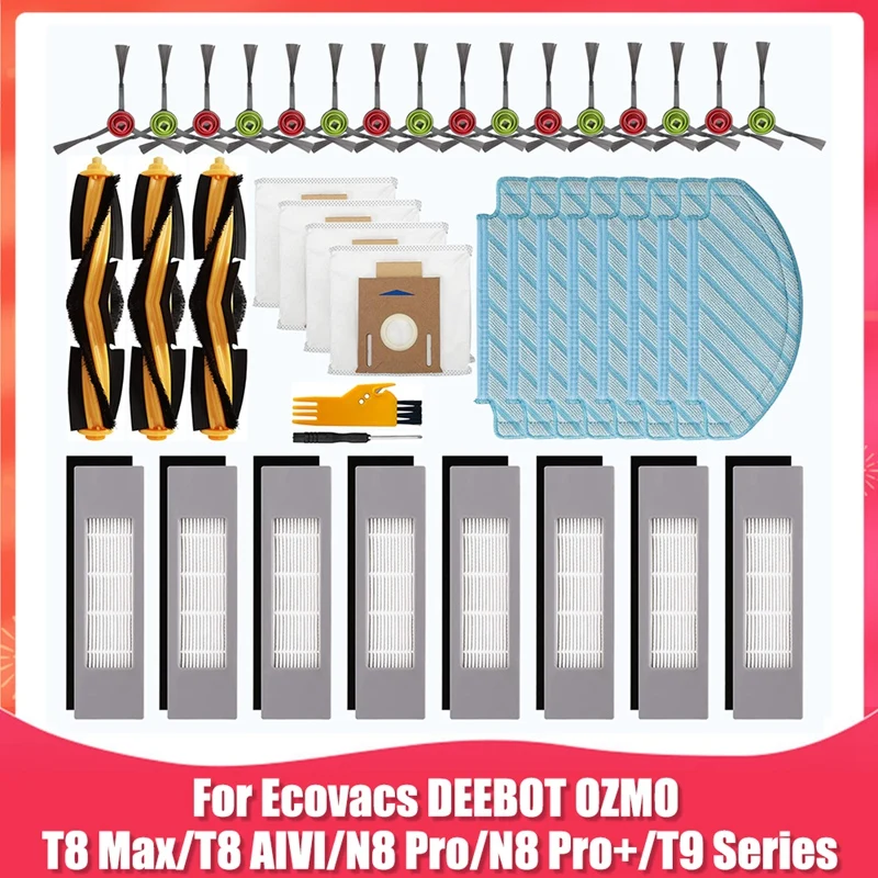 Replacement Parts For Ecovacs DEEBOT OZMO T8 Max T8 AIVI N8 Pro N8 Pro+ Robot Vacuum Cleaner Accessories Kits
Replacement Parts For Ecovacs DEEBOT OZMO T8 Max T8 AIVI N8 Pro N8 Pro+ Robot Vacuum Cleaner Accessories Kits
