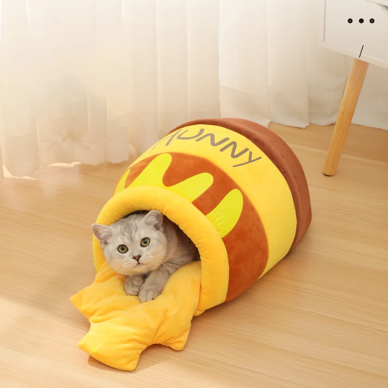 Four Seasons Honeypot Cat Nest Deep Sleeping Pet Nest Internal Thick Mat Cat Nest Cartoon Warm Pet Supplies Accessories
Four Seasons Honeypot Cat Nest Deep Sleeping Pet Nest Internal Thick Mat Cat Nest Cartoon Warm Pet Supplies Accessories