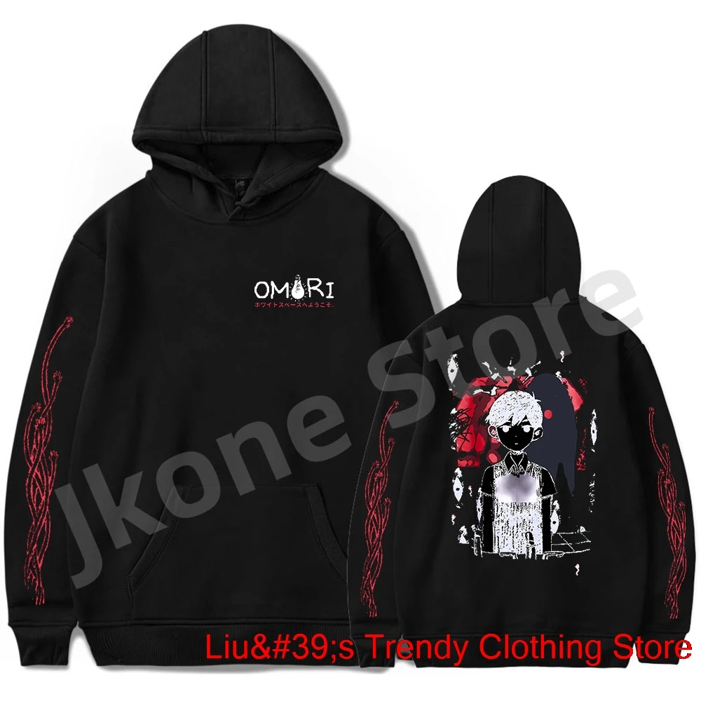 

Omori Red Space Hoodies Game Logo Merch Winter Women Men Fashion Casual Long Sleeve Sweatshirts Top