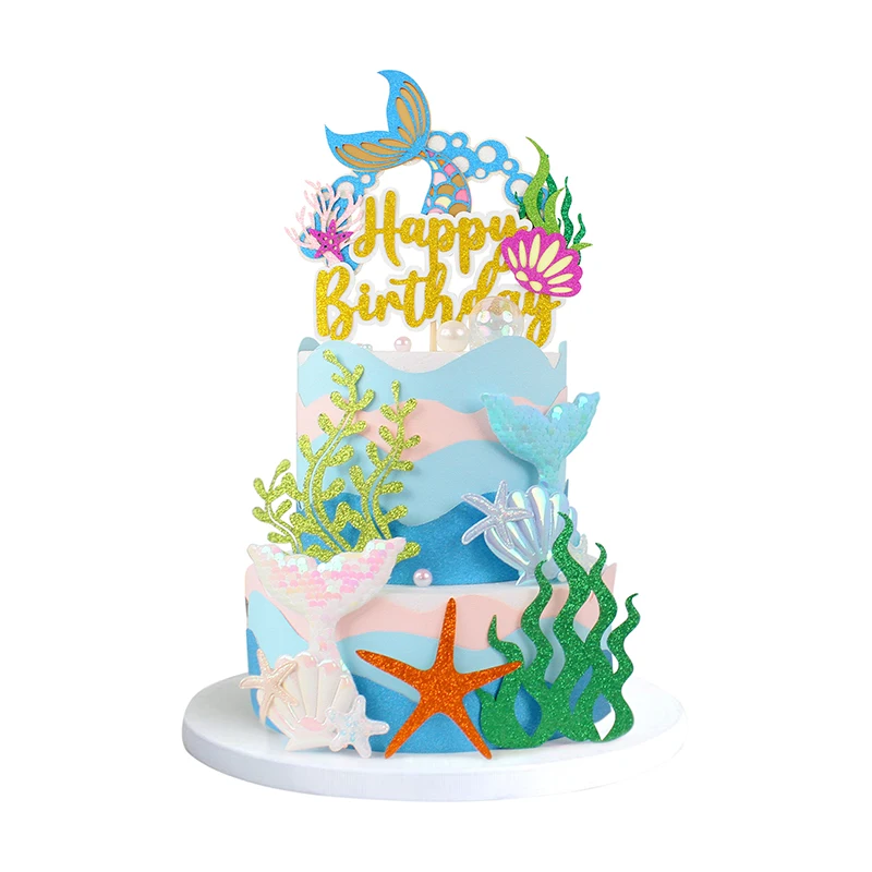 1st Birthday Cake Topper Star Mermaid Tail Kids Happy Birthday Wedding Decor Anniversary Party DIY Baking Cupcake Toppers 
1st Birthday Cake Topper Star Mermaid Tail Kids Happy Birthday Wedding Decor Anniversary Party DIY Baking Cupcake Toppers