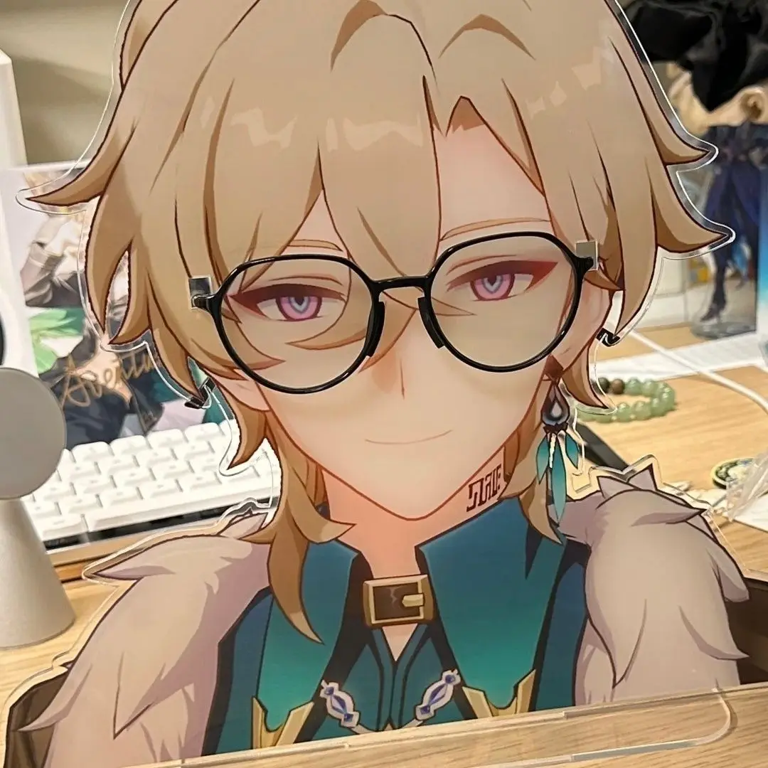 Anime Honkai: Star Rail Aventurine Cosplay Oversized acrylic eyeglass frame Tabletop decor Standing spectacle storage rack
Anime Honkai: Star Rail Aventurine Cosplay Oversized acrylic eyeglass frame Tabletop decor Standing spectacle storage rack