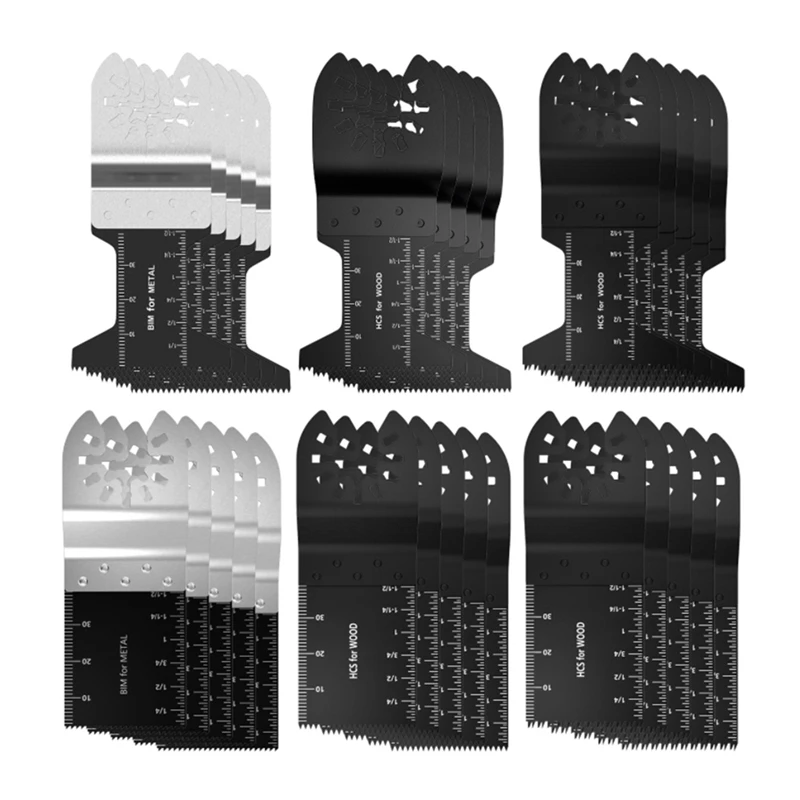 

30Pcs Oscillating Multi Tool Saw Blade For Cutting Wood Tools For Renovator Power Blades