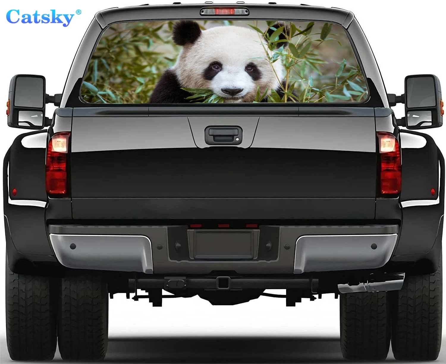 

Panda, panda animal,Car Rear Window Sticker Decoration,Perforated Window Film Decals for Truck Back Windshield,Decor for Car,