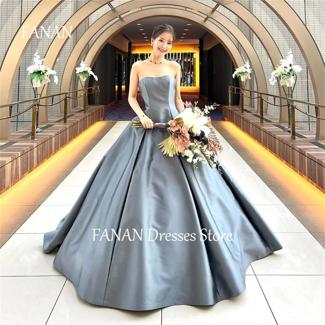 

FANAN One-Shoulder Fashion Vintage Evening Party Dresses ウェディングドレスです A-Line Japan Black Women Formal Gowns Event Prom Gowns