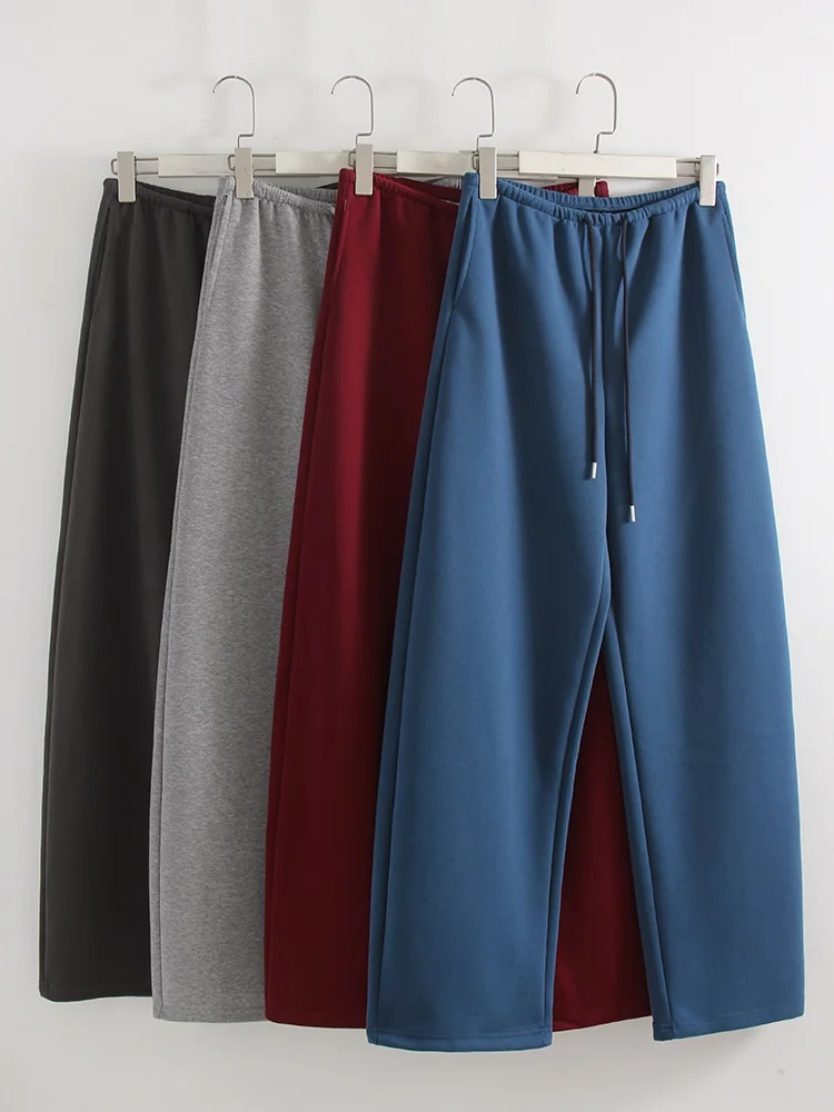 بنطلون رياضي نسائي من ستريمجيرل بلون أزرق ربيعي، واسع الساق وفضفاض مع حبل ربط، بنطلون قطني أحمر فضفاض للنساء بخصر عالٍ بنطلون رياضي نسائي من ستريمجيرل بلون أزرق ربيعي، واسع الساق وفضفاض مع حبل ربط، بنطلون قطني أحمر فضفاض للنساء بخصر عالٍ