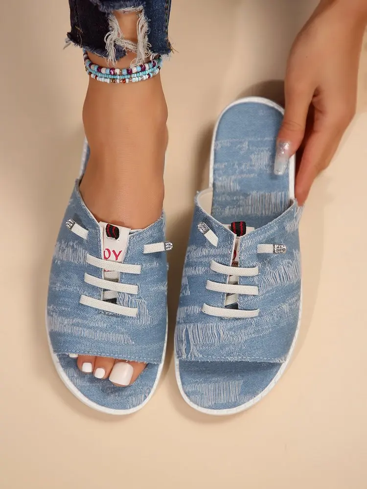 Women's Shoes Hot Sale Lace UpWomen Slippers Summer Open Toe Mixed Colors Casual Shoes Ladies Flat Slippers Zapatillas De Mujer
Women's Shoes Hot Sale Lace UpWomen Slippers Summer Open Toe Mixed Colors Casual Shoes Ladies Flat Slippers Zapatillas De Mujer