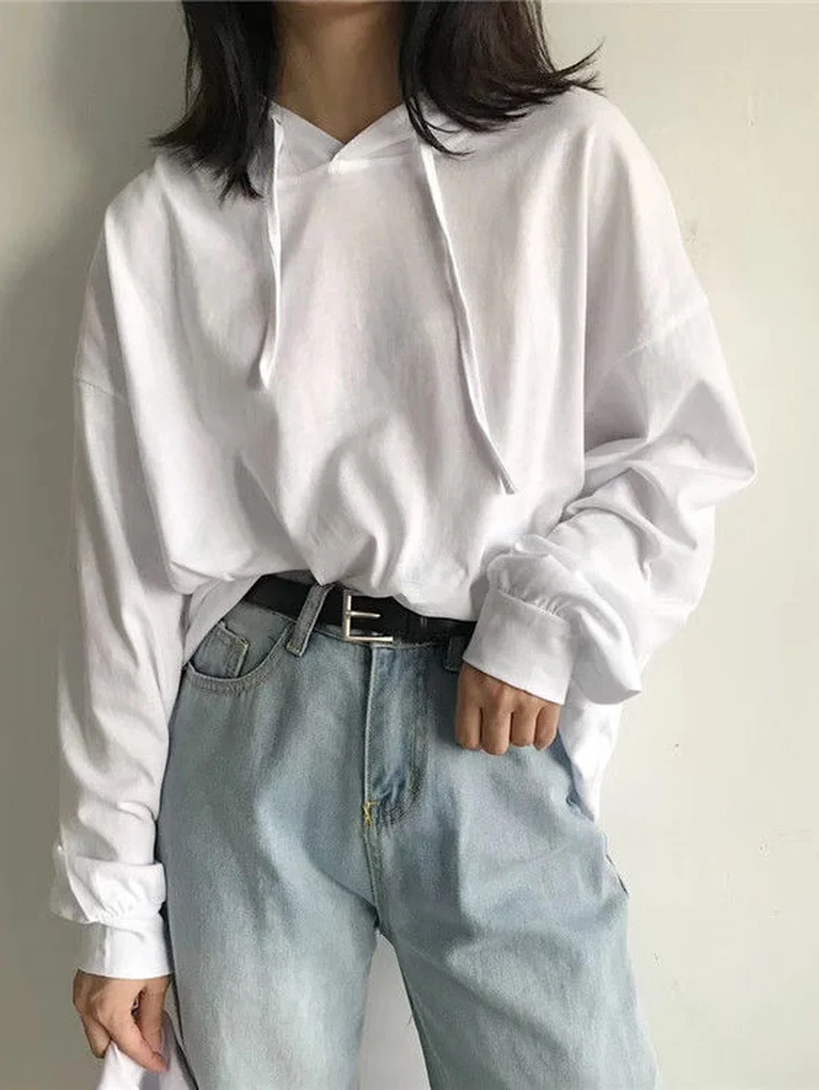 QWEEK Korean Style White Hoodies Women Kpop Fashion Casual School Student White Long Sleeve Hooded Sweatshirt 2022 Autumn
QWEEK Korean Style White Hoodies Women Kpop Fashion Casual School Student White Long Sleeve Hooded Sweatshirt 2022 Autumn