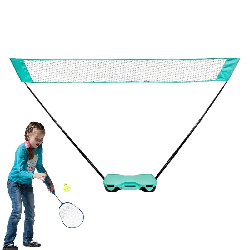 

Badminton Net Foldable Outdoor Backyard Volleyball Training Net With Storage Base Portable Easy Setup Badminton Courts Net