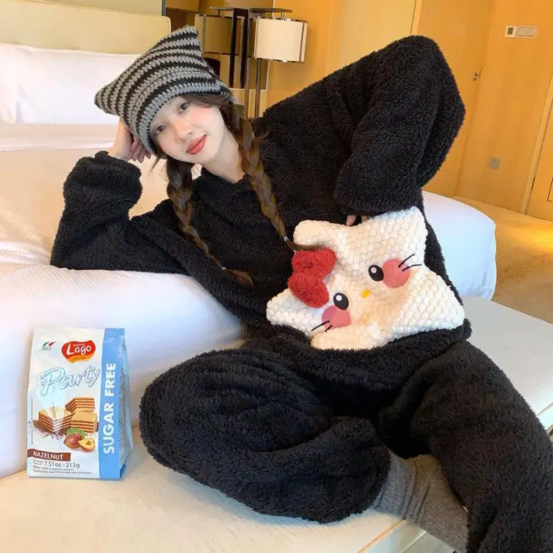 Sanrio Cartoon Cute Nightdres Hello Kitty New Kawaii Anime Coral Plush Nightwear Thickened Warm External Home Clothing Girl Toys
Sanrio Cartoon Cute Nightdres Hello Kitty New Kawaii Anime Coral Plush Nightwear Thickened Warm External Home Clothing Girl Toys