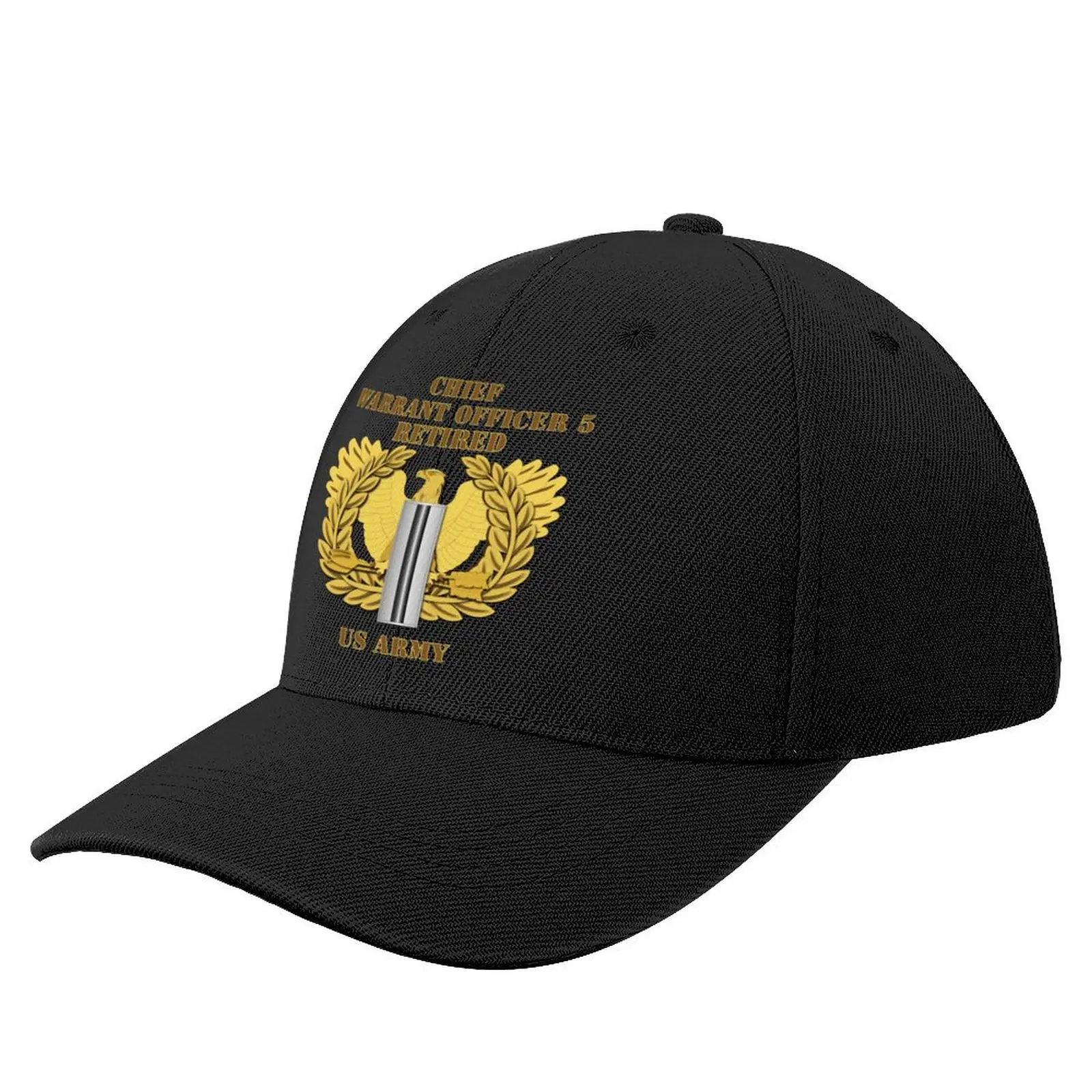 

Army - Emblem - Warrant Officer 5 - CW5 w Eagle - Retired Baseball Cap western hats Beach Outing Women Hat Men's